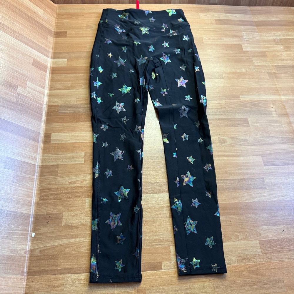 Spanx black leggings with stars size 7/8